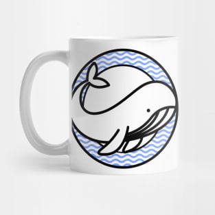 Preppy Whale Emblem Mug